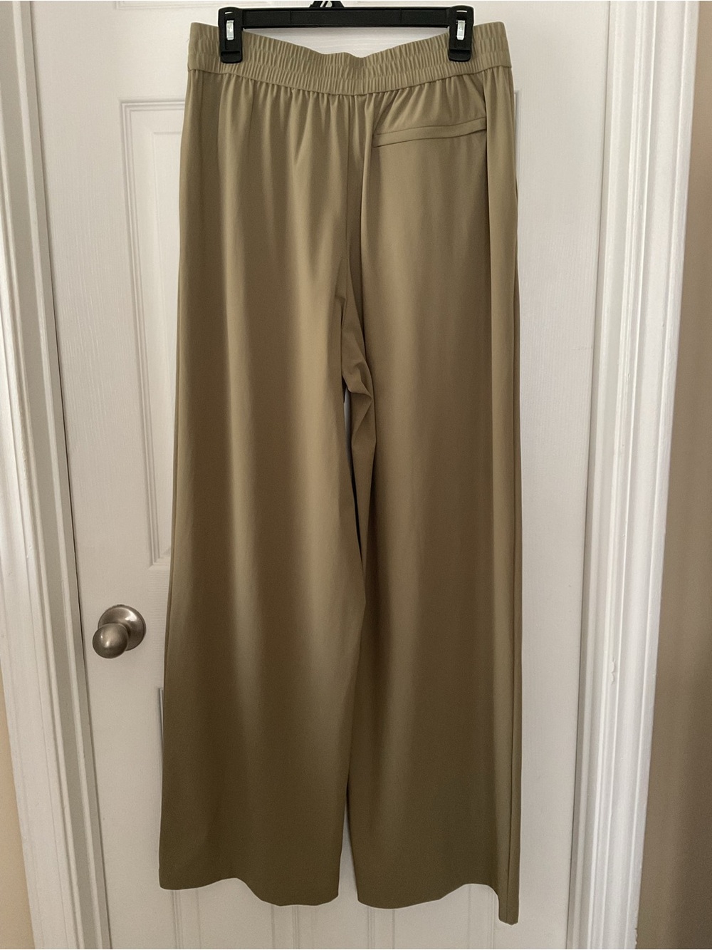 Athleta Women’s Size 10 Olive Green Wide Leg Stretch Pants Pull On - Picture 4 of 14
